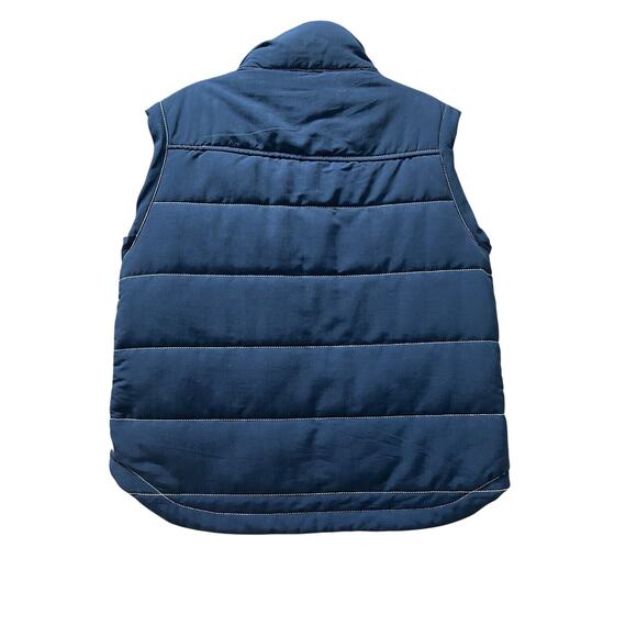 Toad & Co Men’s Forester Pass Vest,‎ Quilted navy Flannel Plaid Medium Small - Picture 6 of 10